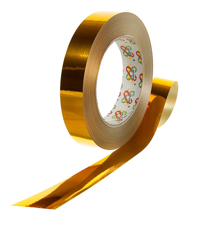 Изображение Лента полипропиленовая золото металлик 20мм