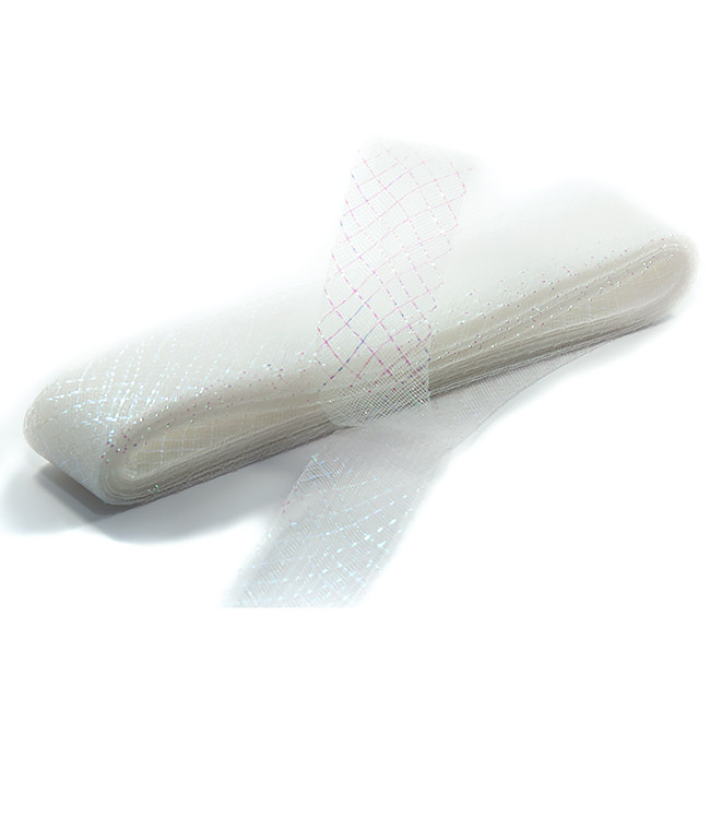 Изображение Лента-сетка пластиковая белая - хамелион 40мм