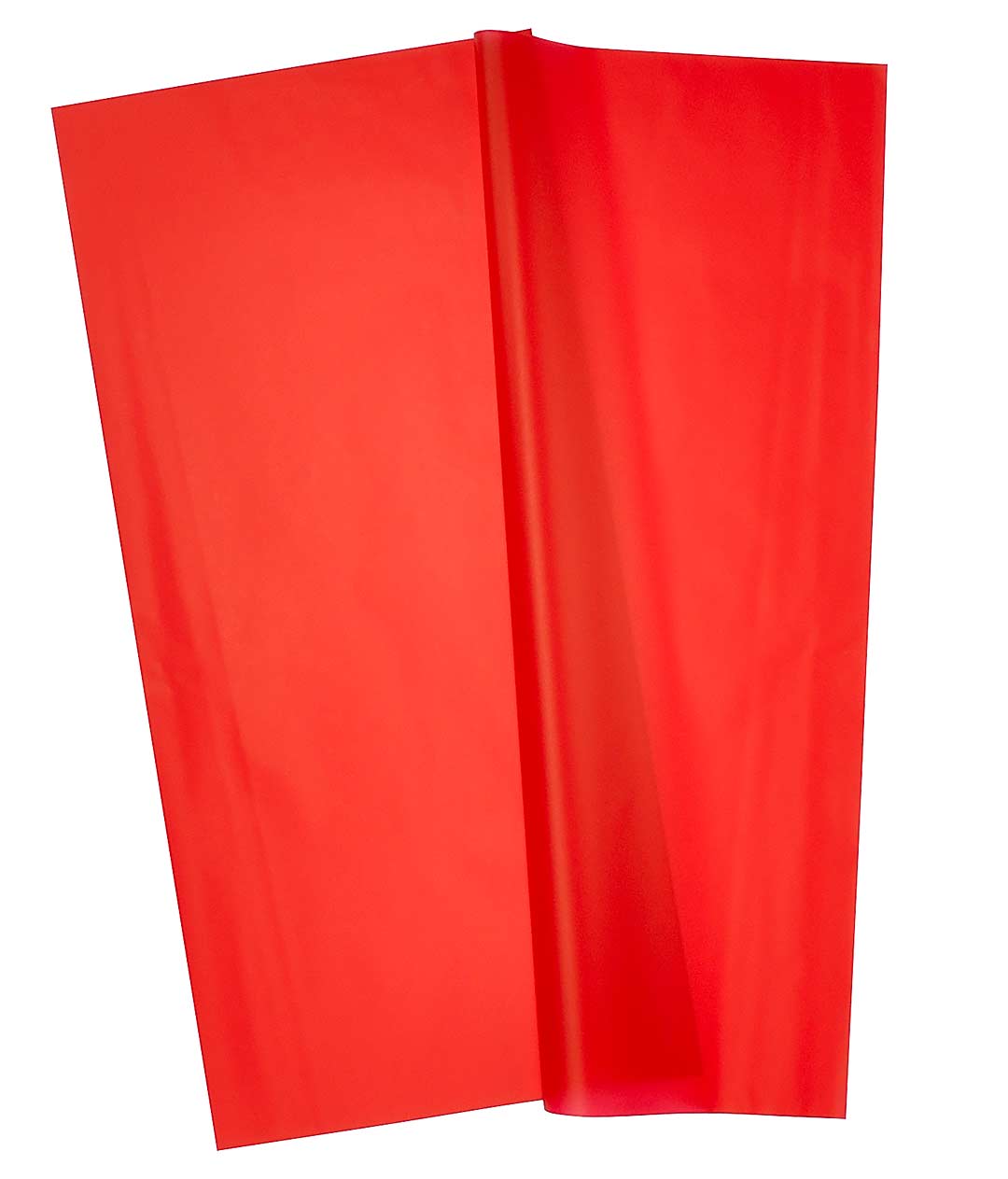 Изображение Однотонная матовая пленка для цветов  красная в листах 20 шт.