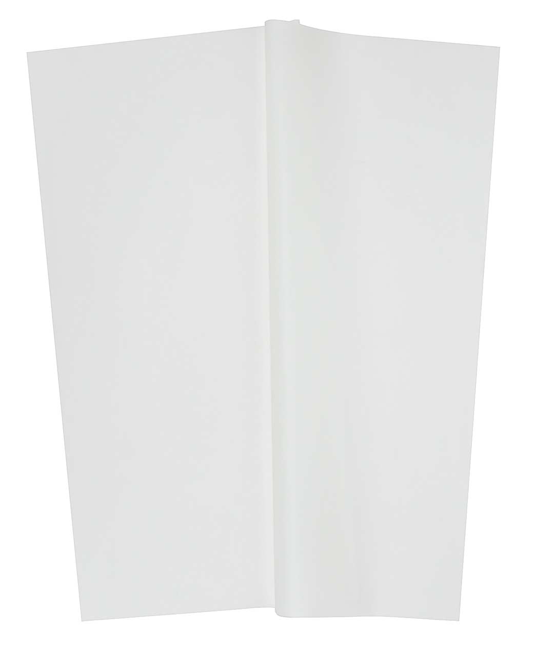 Изображение Однотонная матовая пленка для цветов белая в листах 20 шт.