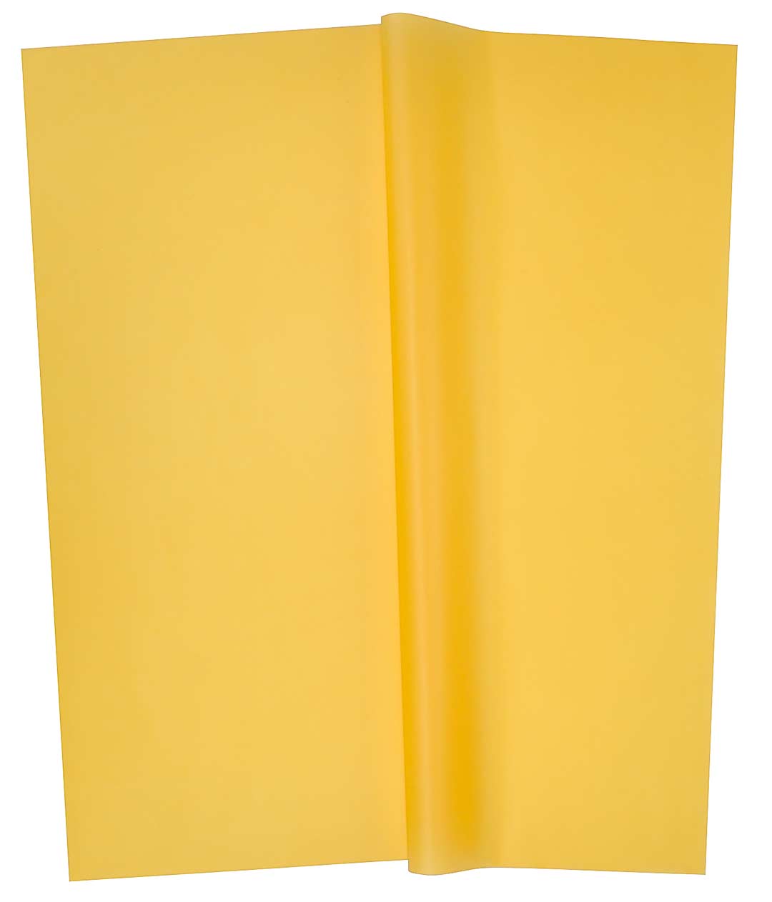 Изображение Однотонная матовая пленка для цветов горчица в листах 20 шт.