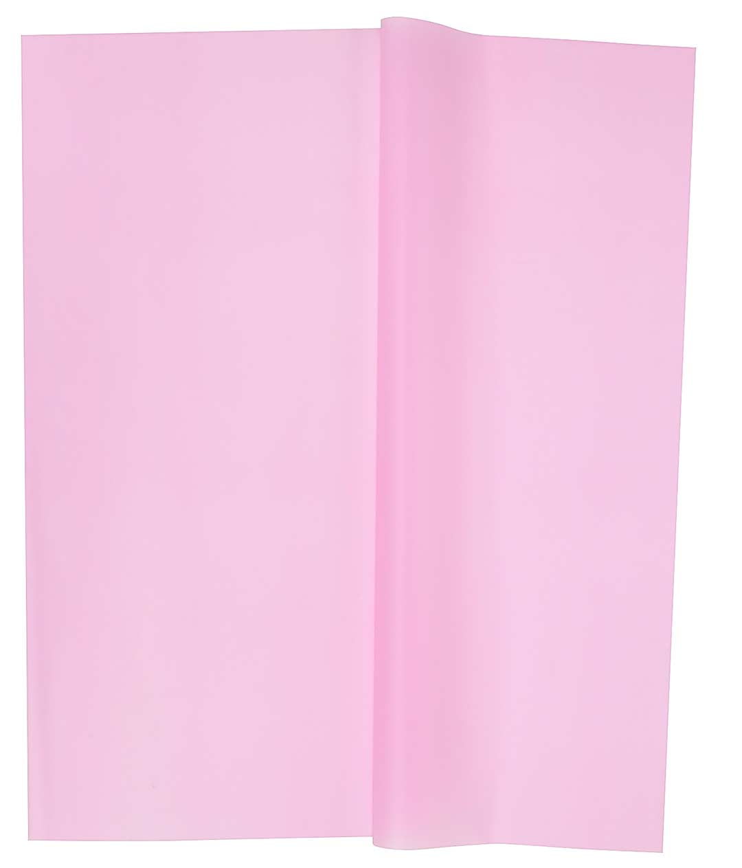 Изображение Однотонная матовая пленка для цветов розовая в листах 20 шт.