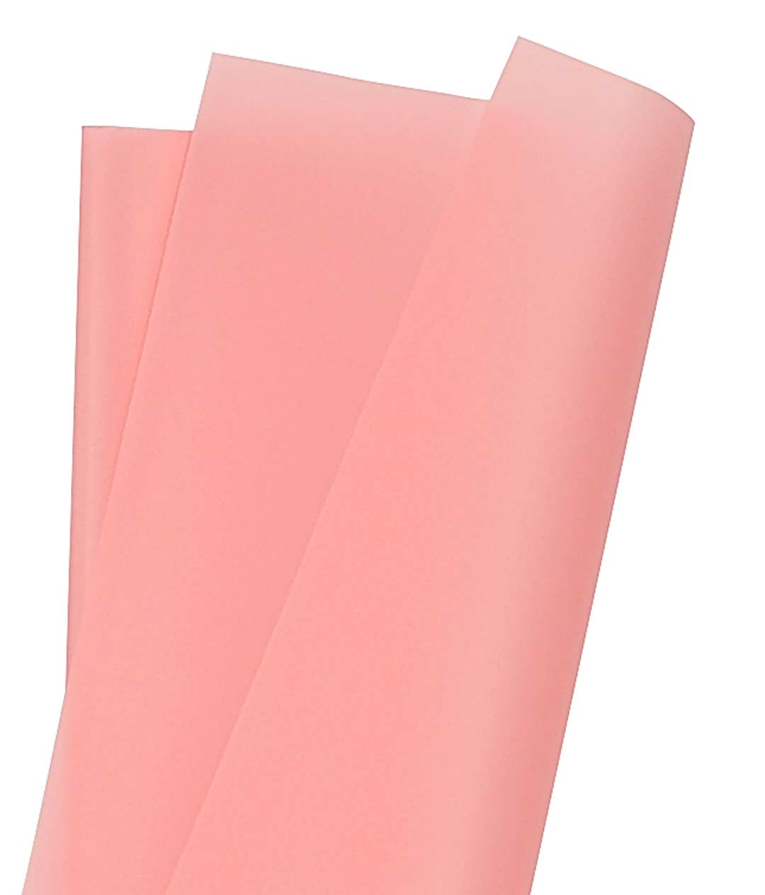 Изображение Однотонная матовая пленка для цветов розовый в листах 20 шт.