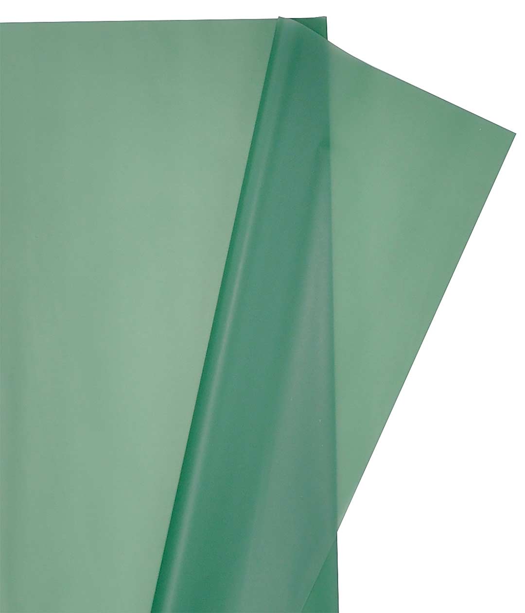 Изображение Однотонная матовая пленка для цветов темно-зеленая в листах 20 шт.