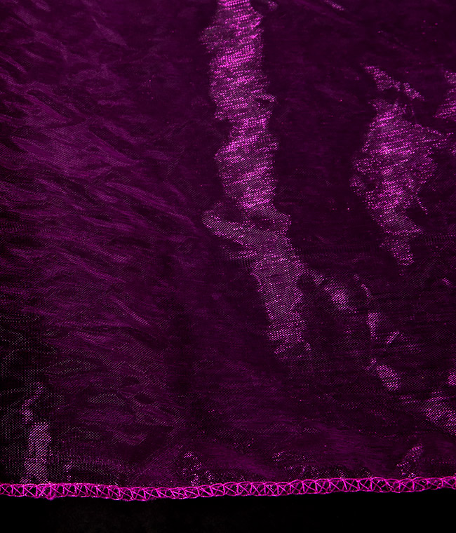 Изображение Органза малиновая перламутровая 360мм