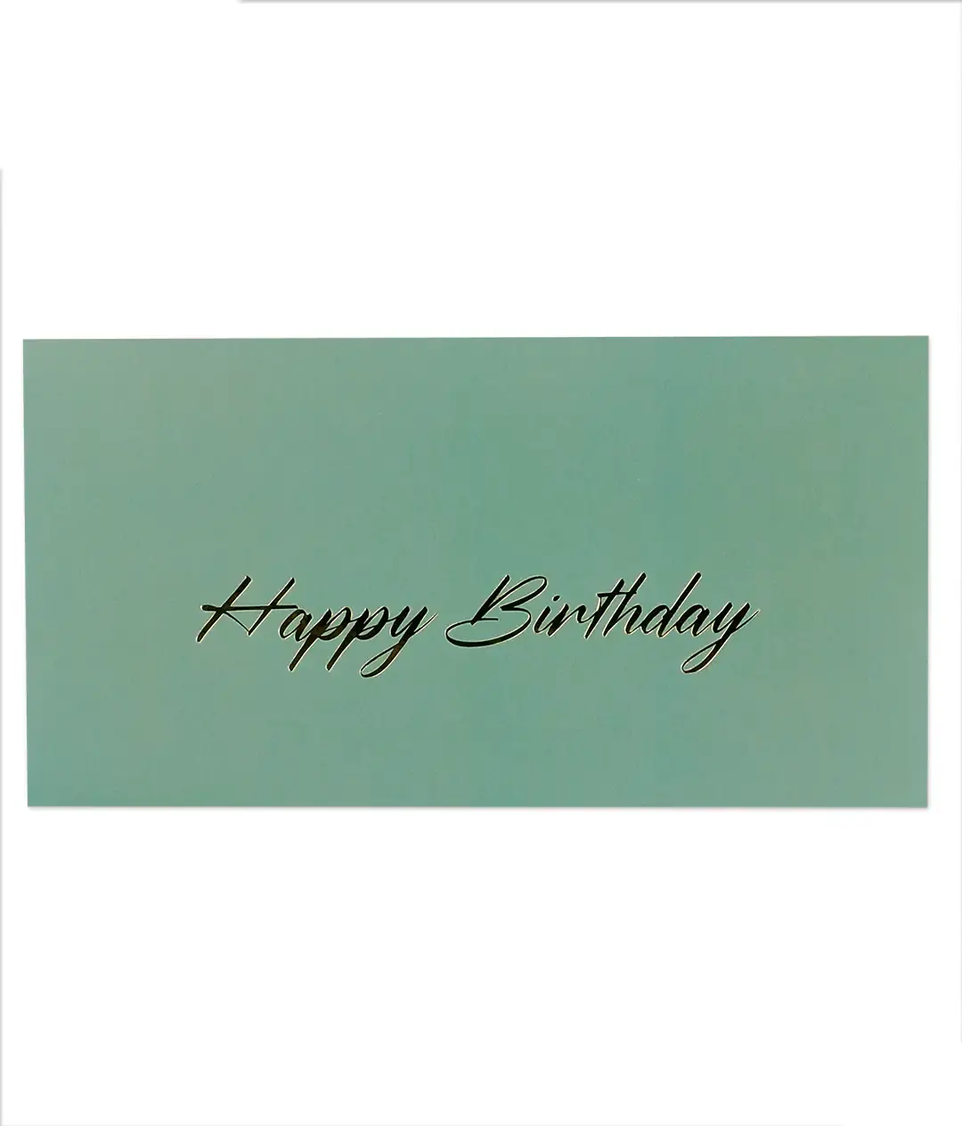 Изображение Конверт для денег с тиснением «Happy birthday» бирюза