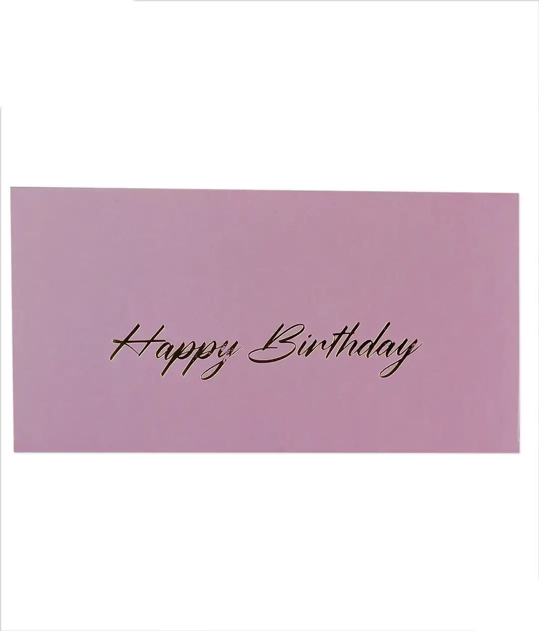 Изображение Конверт для денег с тиснением «Happy birthday» лиловый