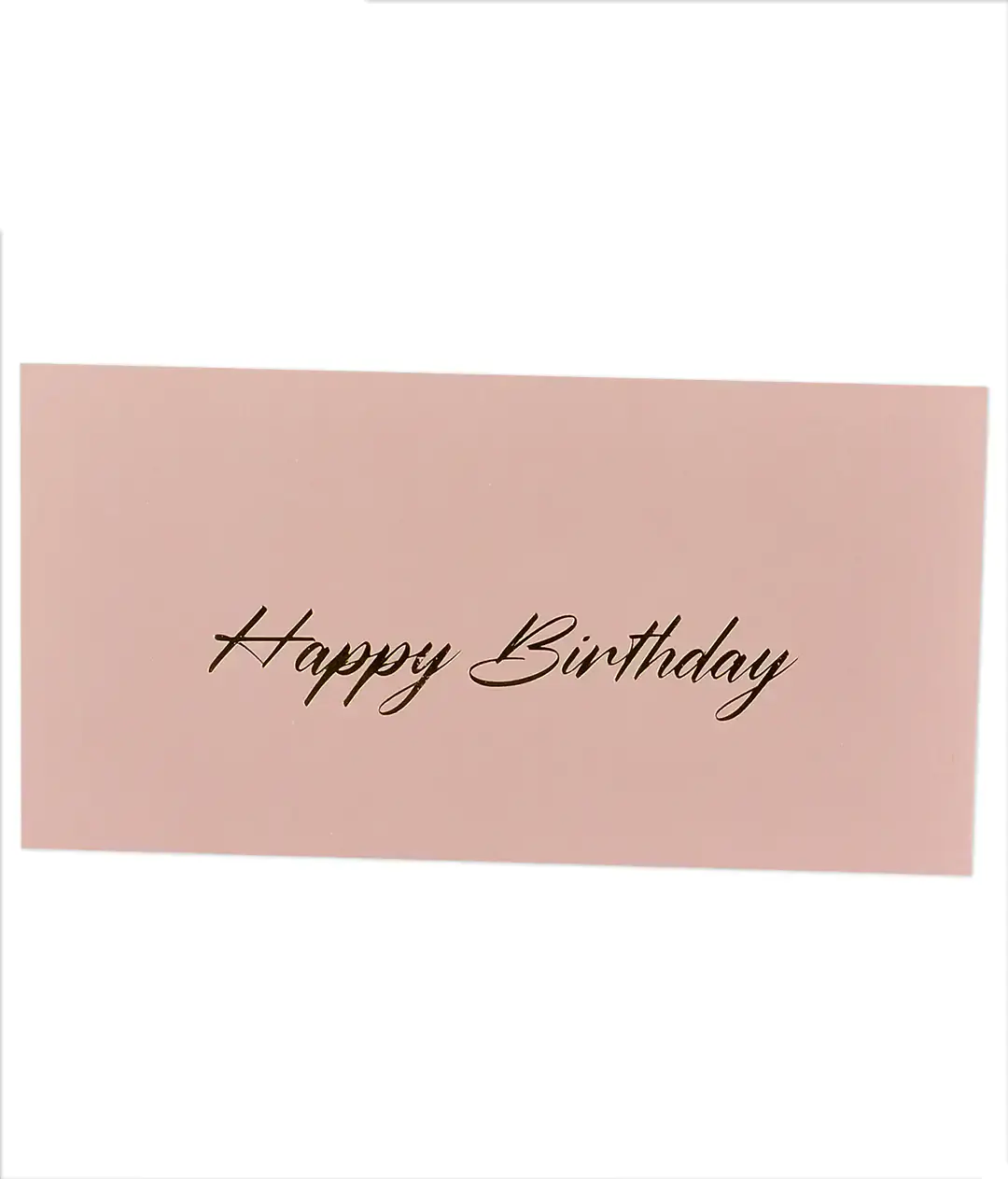 Конверт для грошей з тисненням «Happy birthday» світло-рожевий