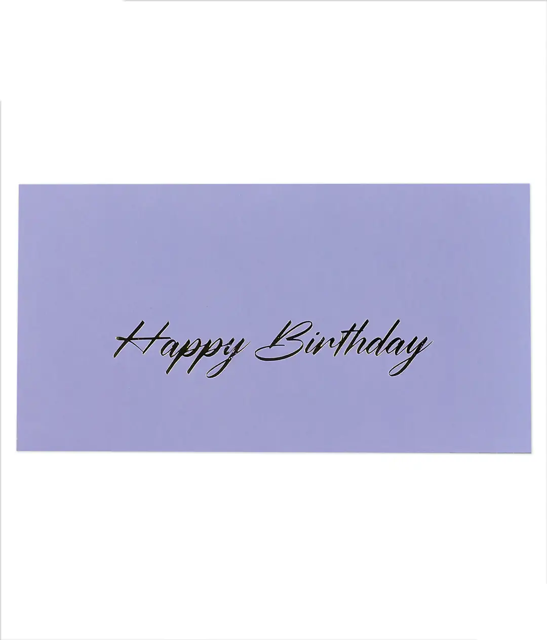 Конверт для денег с тиснением «Happy birthday» светло-сиреневый