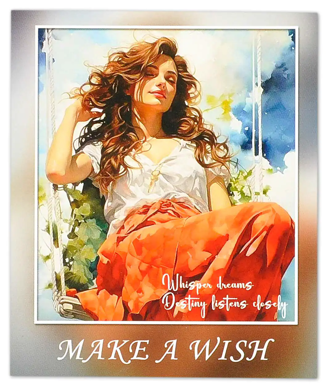 Мини открытка «Make a wish» 11598 10шт.