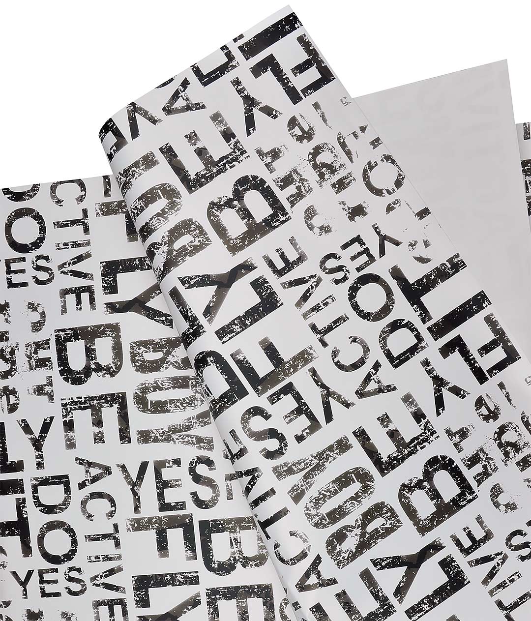 Изображение Плівка у листах для квітів «WordArt» чорна 20шт.
