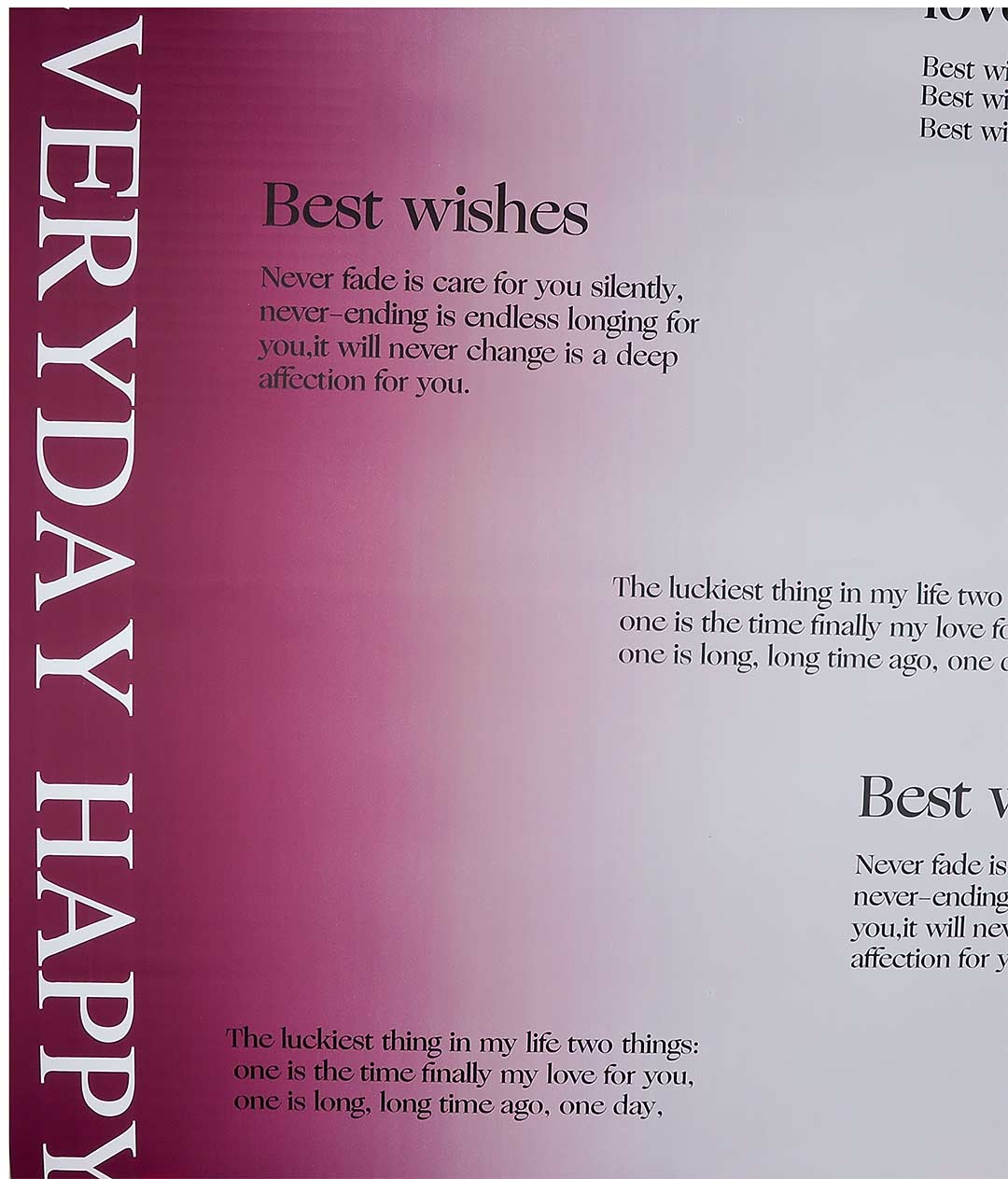 Изображение Плівка у листах для квітів бордо «Best wishes» 20 шт.