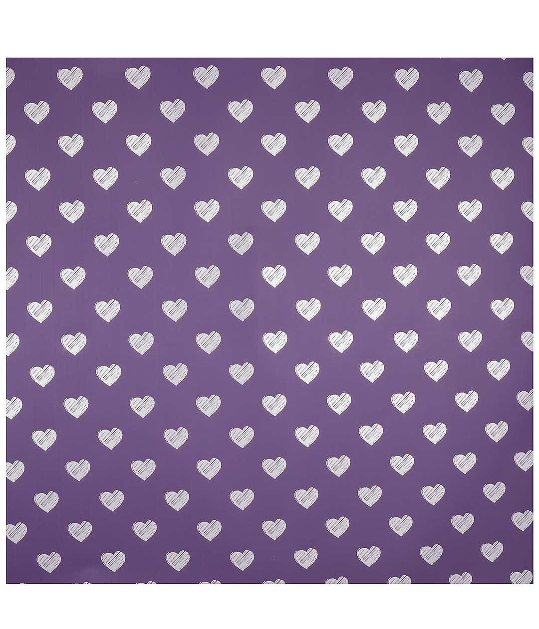 Изображение Калька для цветов «Hearts» фиолетовая 20 шт.
