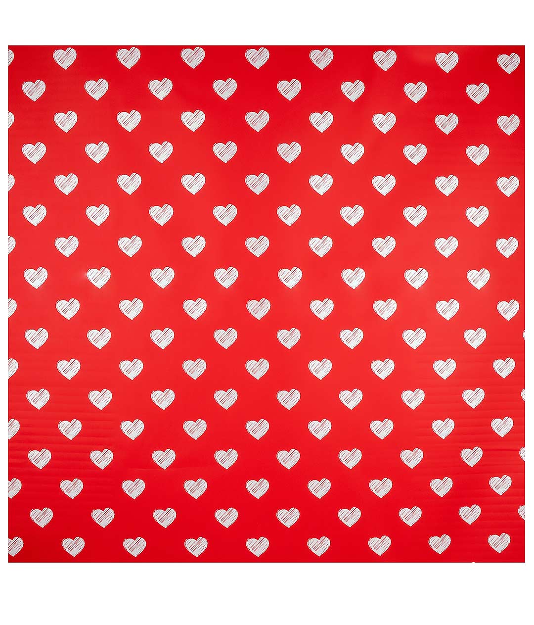 Изображение Калька для цветов «Hearts» красная 20 шт.