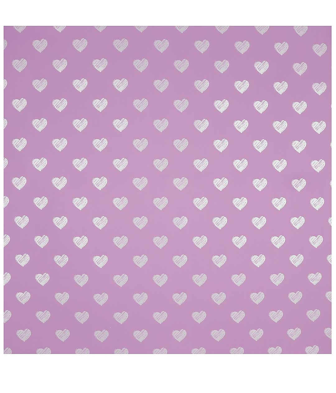 Изображение Калька для квітів «Hearts» рожева 20 шт.