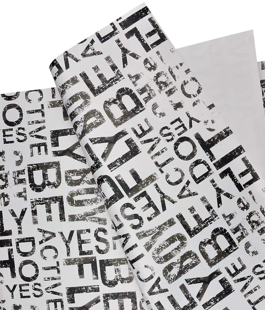 Плівка у листах для квітів «WordArt» чорна 20шт.