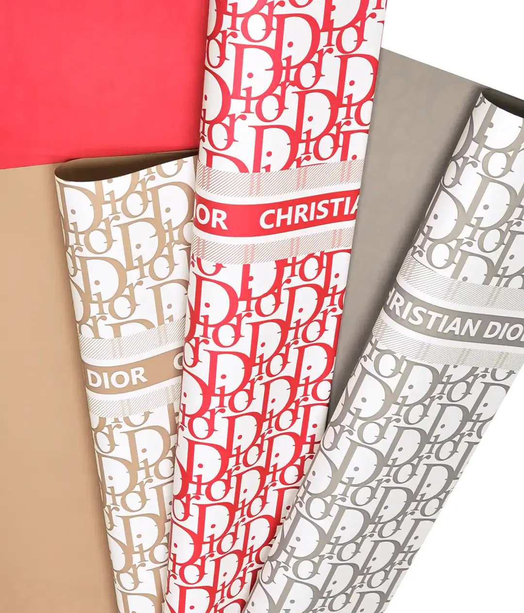Плівка у листах для квітів сіра «Dior» 20 шт
