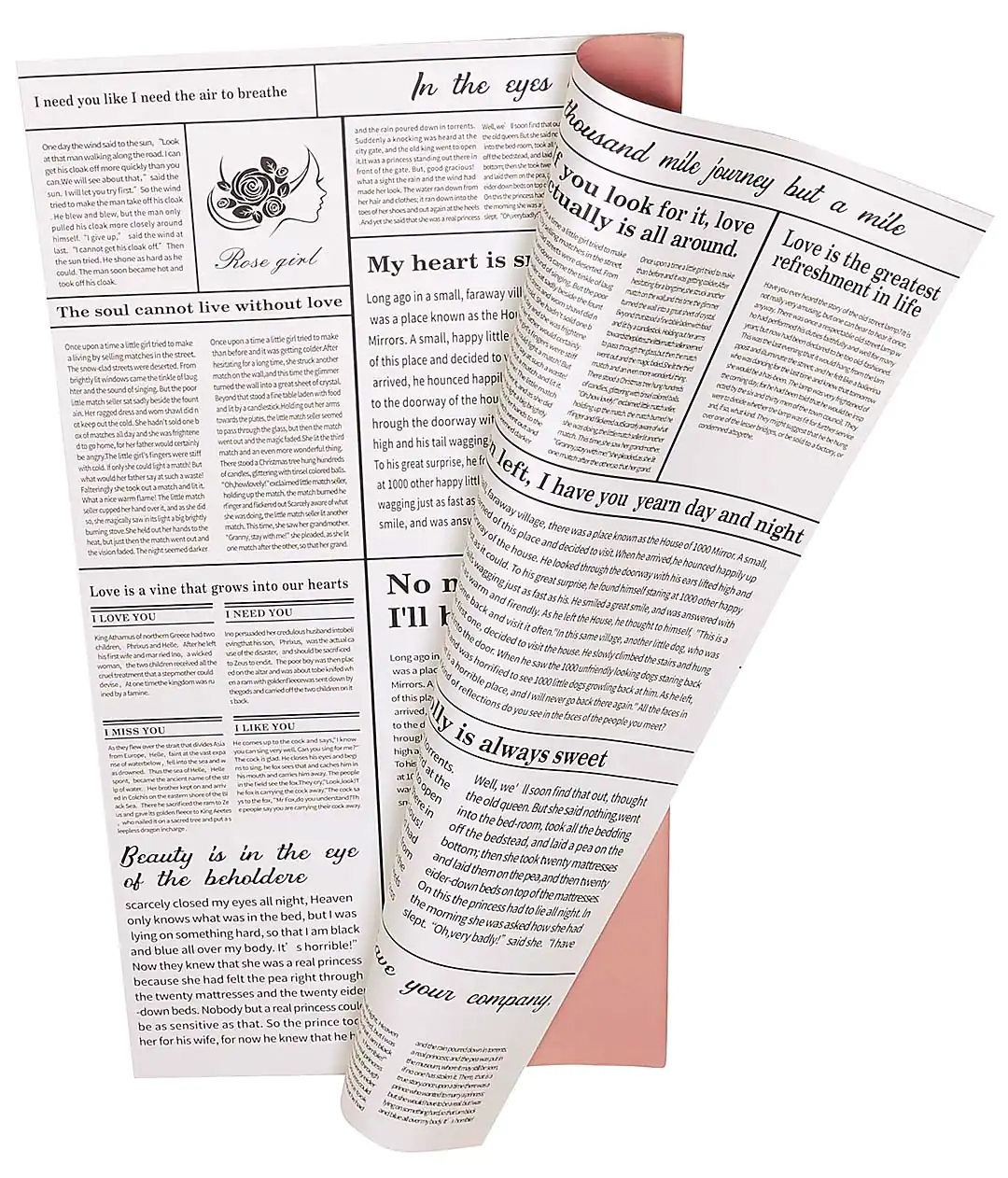 Изображение Пленка в листьях для цветов коричневий “Newslet” 20 шт.