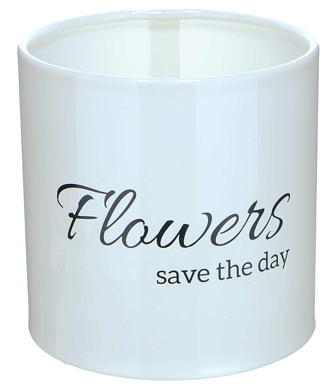 Изображение Коробка для квітів пластикова Save the day біла 100/100