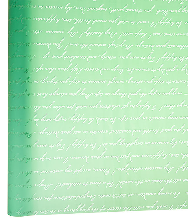 Изображение Калька для цветов матовая бирюза французское письмо