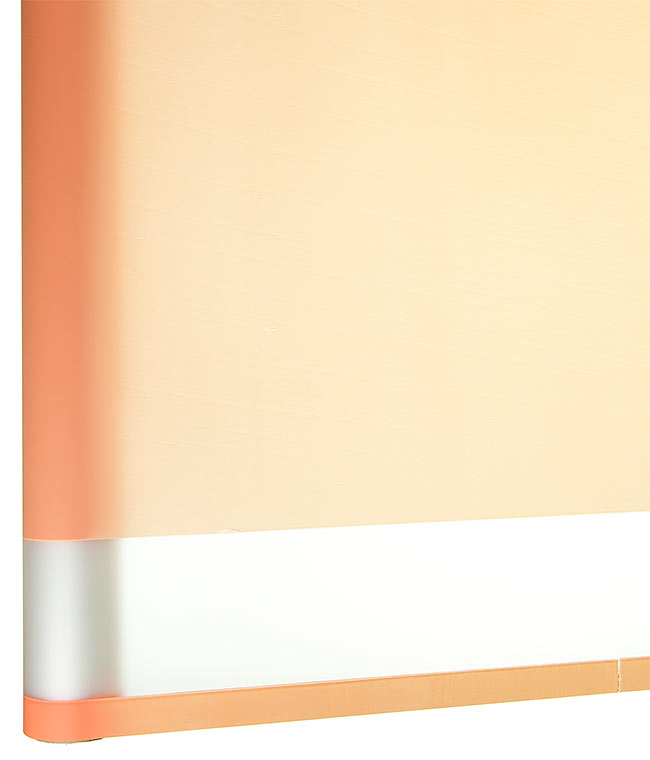 Изображение Калька для цветов матовая оранжевая с прозрачной полосой