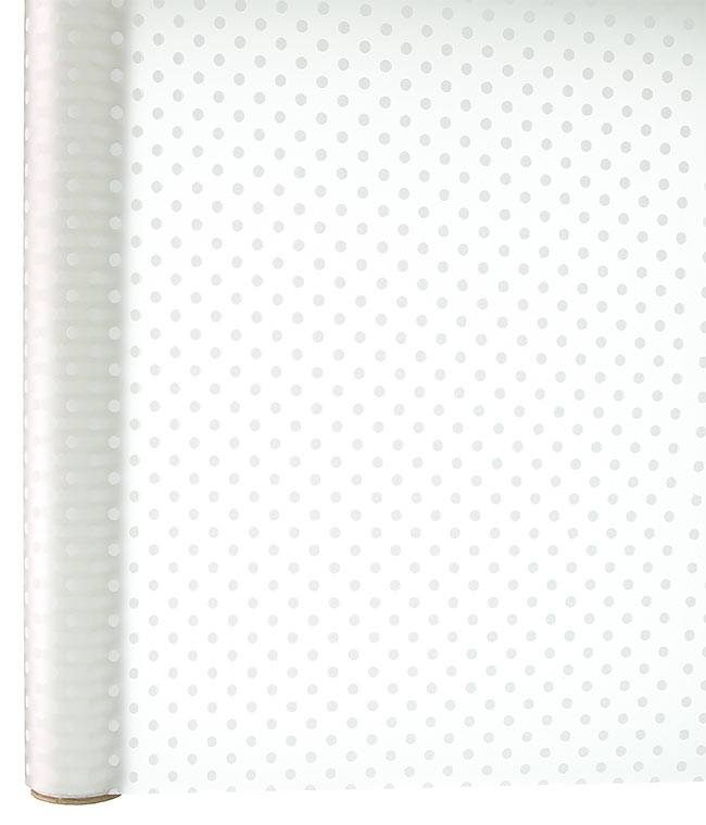 Изображение Калька для цветов матовая Горох белый