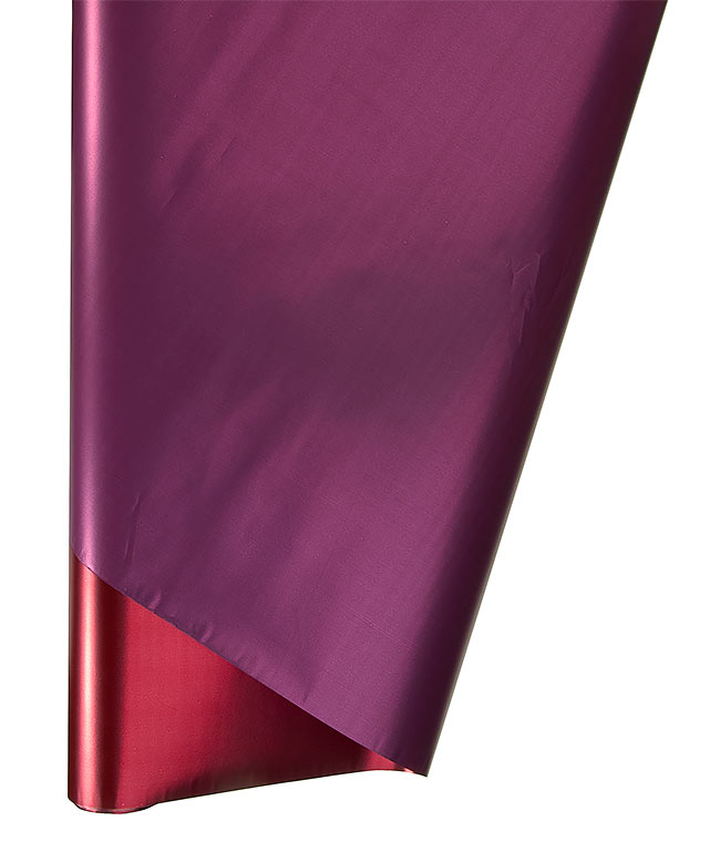 Изображение Пленка для цветов матовая двусторонняя металлизированная Красная