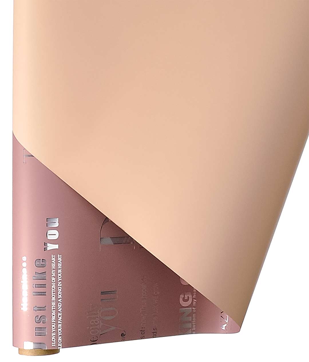 Изображение Калька для цветов Amani england paper двусторонняя коричнево-розовая+песочный