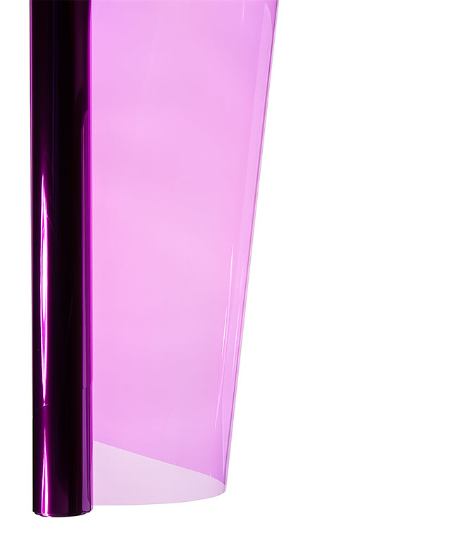 Изображение Плівка для квітів напівпрозора кольорова Colourful пурпурна