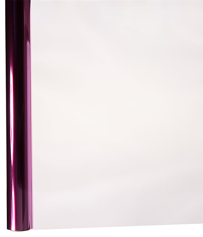 Изображение Плівка для квітів напівпрозора кольорова Colourful рожева 