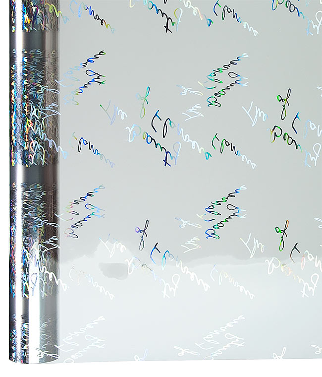 Изображение Калька для квітів Foil Stamping Срібло прозора