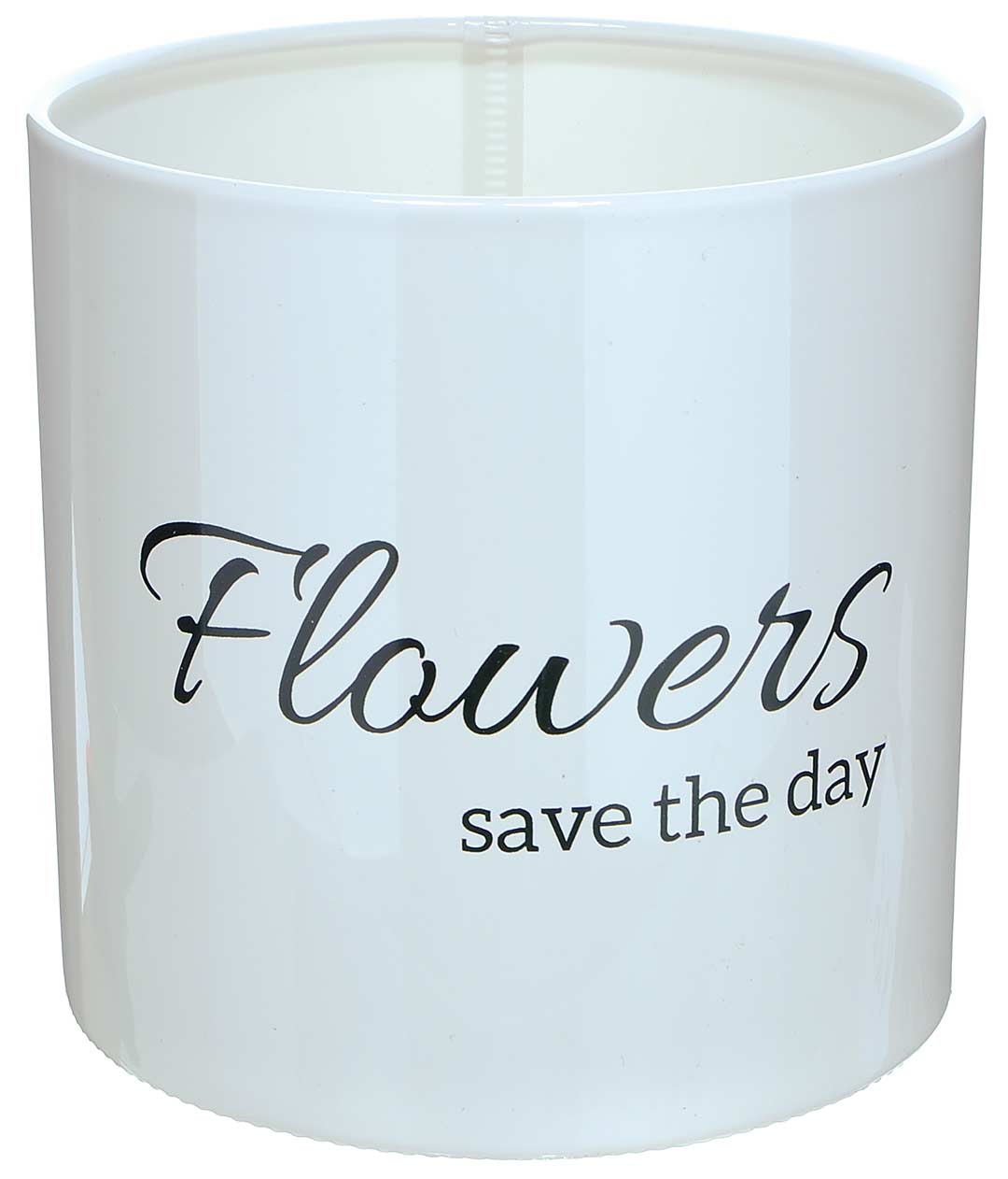 Изображение Коробка для квітів пластикова Save the day білий 140/140