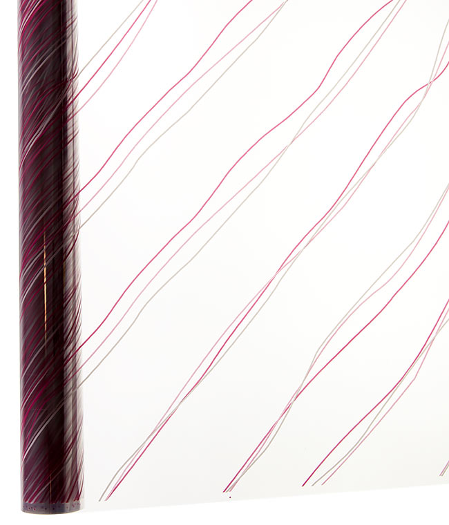Изображение Пленка для цветов прозрачная с рисунком Полос 646