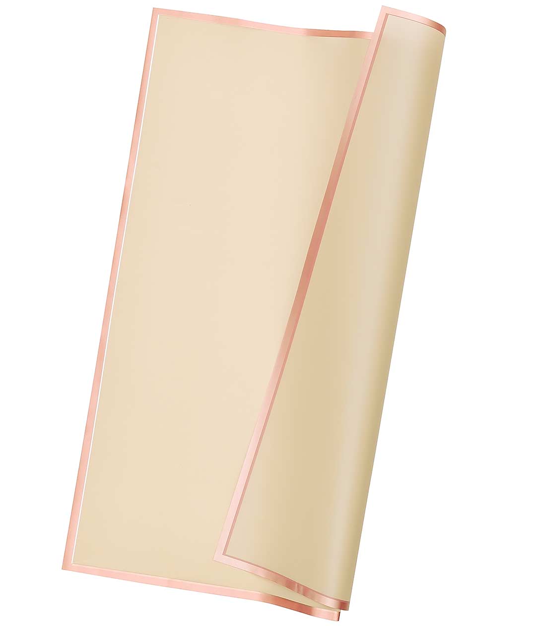 Изображение Плівка в листах для квітів блідо-рожева «Кант Золото» 20 шт