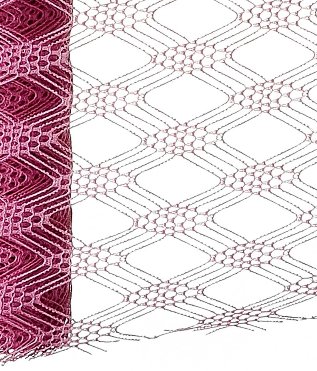 Изображение Сетка для цветов Rhombus темно-розовая