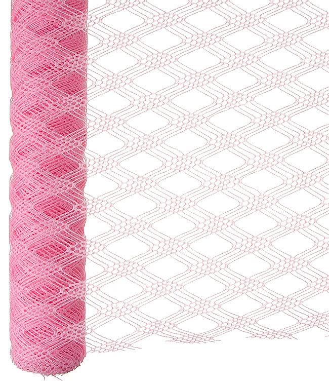Изображение Сетка для цветов Rhombus светло-розовая