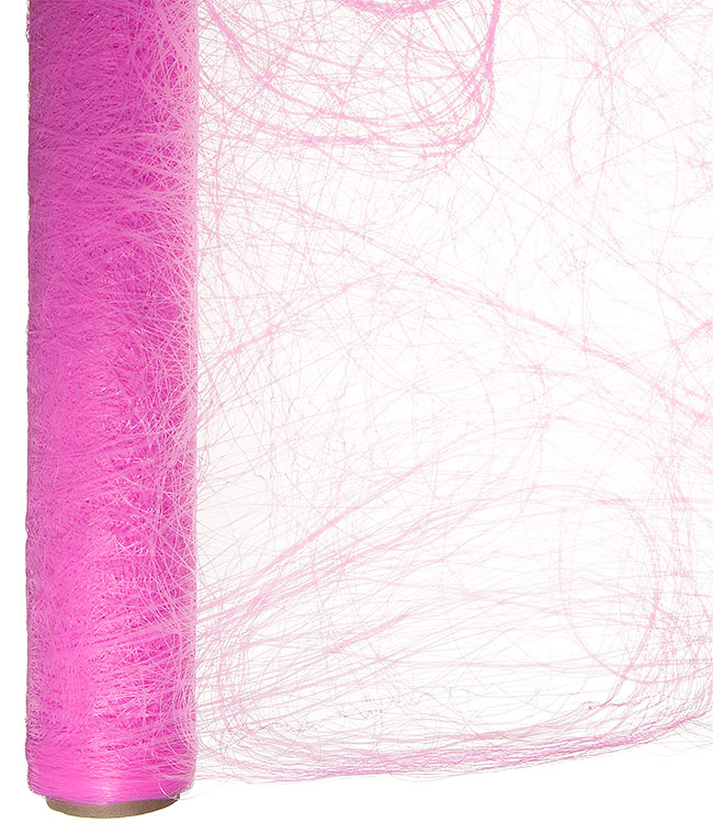 Изображение Сетка для цветов Сезаль розовая в рулоне