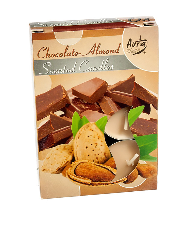 Изображение Свеча-таблетка ароматизированная Шоколад Миндаль