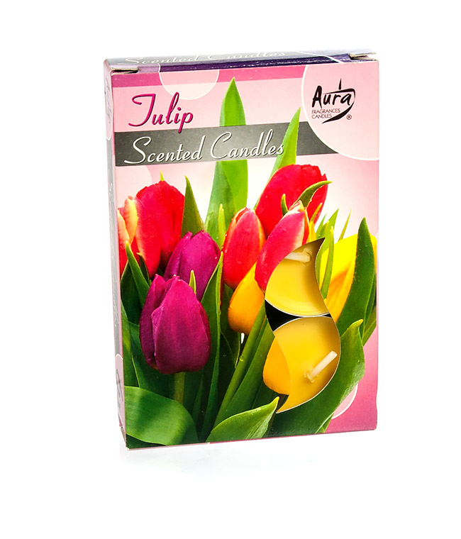 Изображение Свеча-таблетка ароматизированная Тюльпан