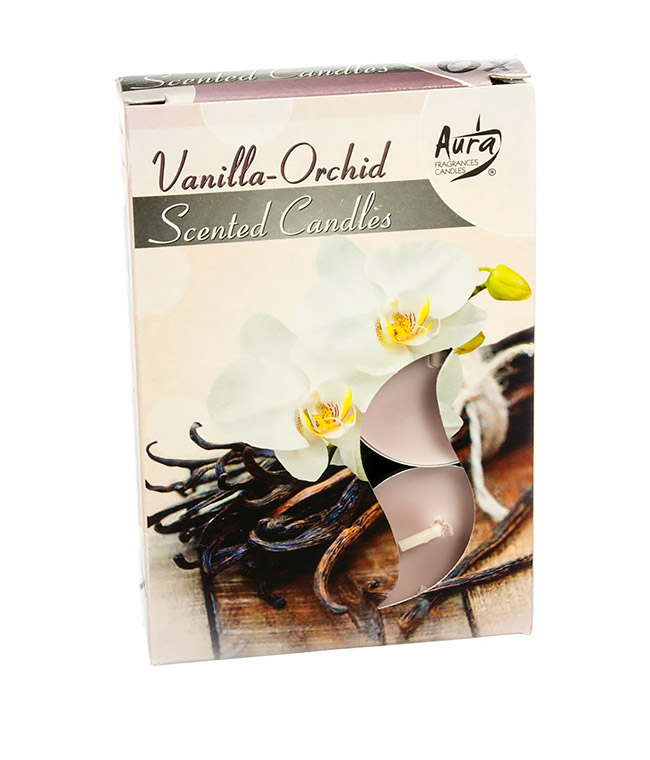 Изображение Свеча-таблетка ароматизированная Ваниль Орхидея