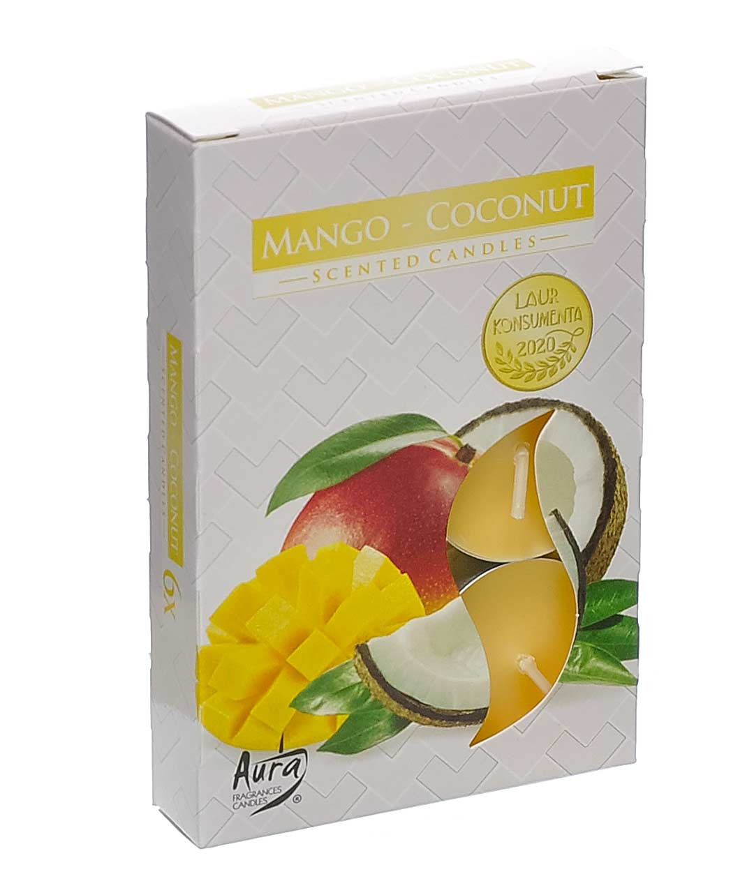 Изображение Свеча-таблетка ароматизированная Манго кокос  Р15-316