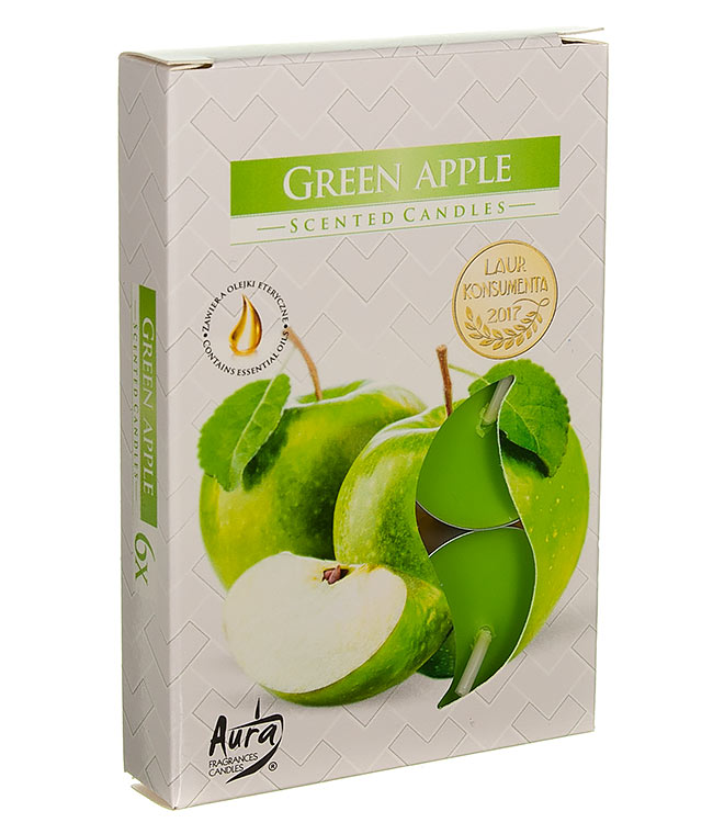 Изображение Свічки ароматизовані Зелене яблуко Р15-91