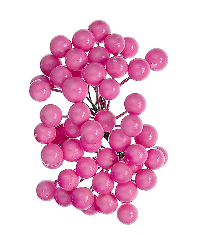 Изображение Калина міні 8мм світло-рожева 50шт