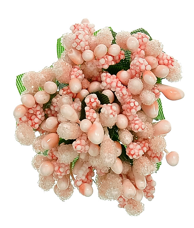 Изображение Тычинки мини светло-персиковые в сахаре 12шт