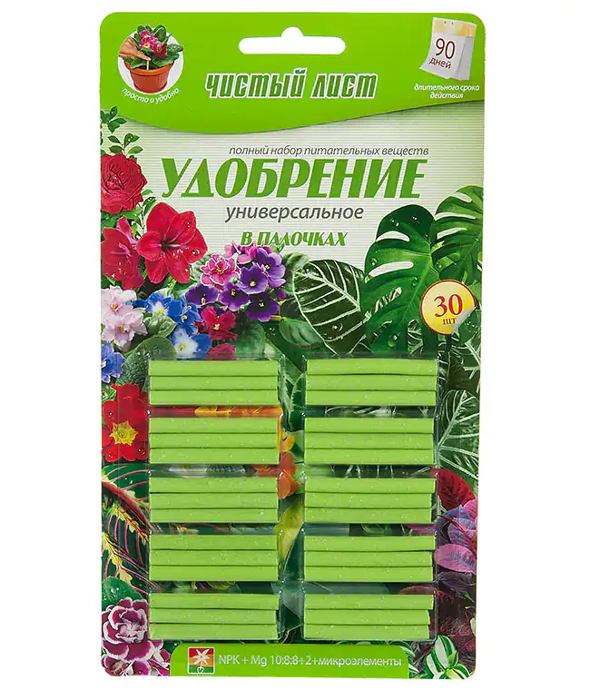 Изображение Палочки Чистый лист Универсальное удобрение 1упаковка