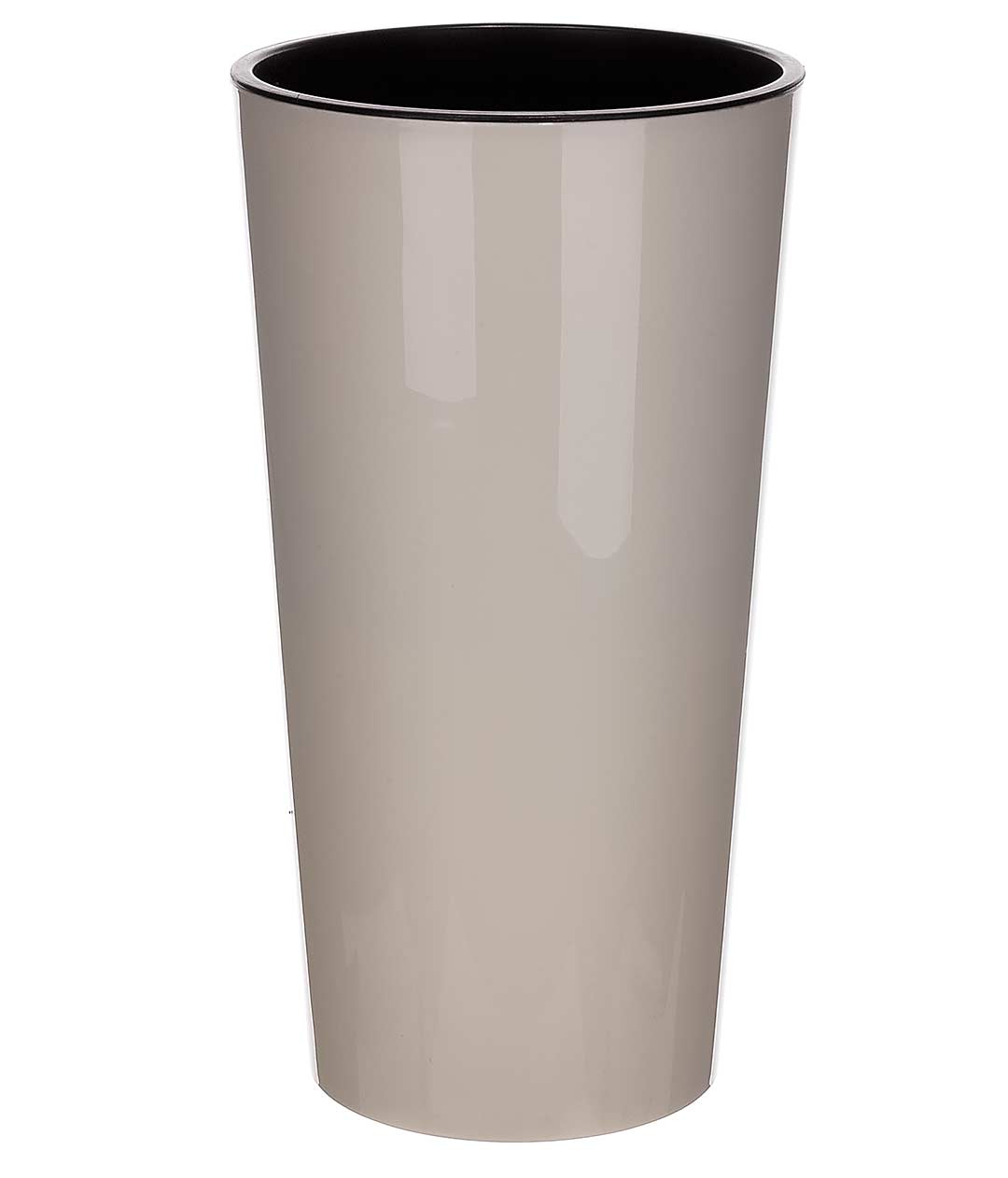 Изображение Вазон Лилия кремовый со вкладышем 140 мм