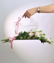 Прозора сумка для квітів FLOWERS CAN SAY IT BETTER золото