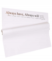 Плівка у листах для квітів біла «Always have...» рожеве золото 15 шт.
