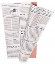 Пленка в листьях для цветов коричневий “Newslet” 20 шт.