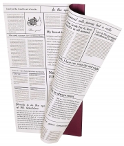 Плівка в листі для квітів бордо “Newslet” 20 шт.